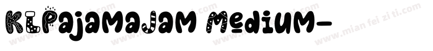 KLPajamaJam Medium字体转换